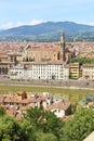 Cityscape view of Florence or Firenze city Italy Royalty Free Stock Photo