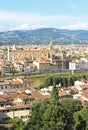 Cityscape view of Florence or Firenze city Italy Royalty Free Stock Photo