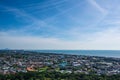 Cityscape view of huahin district from Khao hin lek fai view point