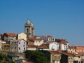 Cityscape view of Lapa area in Porto, Portugal with typical Portuguese architecture and spires of Lapa Church Royalty Free Stock Photo