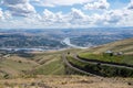 Cityscape view of Lewiston Idaho, as seen from Lewiston Hill Overlook on a summer day Royalty Free Stock Photo