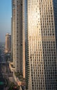 Cityscape view of luxury Dubai marina buildings Royalty Free Stock Photo