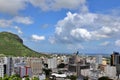 Cityscape View from the observation deck in the Fort Adelaide, Port Louis, Mauritius Royalty Free Stock Photo