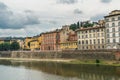 Cityscape view of old town Florence by Arno river, Florence, Italy Royalty Free Stock Photo