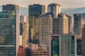 Cityscape view of Osaka from Floating Garden Observatory of Umeda Sky Building Royalty Free Stock Photo