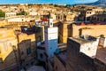 Cityscape View over the rooftops of largest medina in Fes, Morocco, Africa Royalty Free Stock Photo