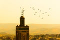 Cityscape View over the rooftops of largest medina in Fes, Morocco, Africa Royalty Free Stock Photo