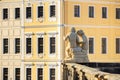 Cityscape - view of the sculpture of a pair of cupids close-up, Dresden Royalty Free Stock Photo