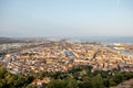 Cityscape view on Sete village in the south of France Royalty Free Stock Photo