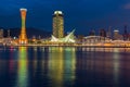 Cityscape view of Skyline and Port of Kobe Tower Kansai Japan, Japan city skyline Royalty Free Stock Photo