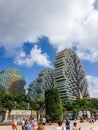 Cityscape view of 7-star Sanya Beauty Crown Hotel on Hainan, China Royalty Free Stock Photo