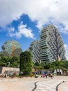 Cityscape view of 7-star Sanya Beauty Crown Hotel on Hainan, China Royalty Free Stock Photo