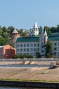 Nizhny Novgorod, Russia, July 6, 2023. Towers and domes on the city embankment.