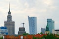 Cityscape of Warsaw with Palace of Culture and Science. Poland. Royalty Free Stock Photo