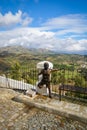 Cityscape in white town Priego de Cordoba in Andalucia, Spain Royalty Free Stock Photo