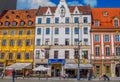 Cityscape of Wroclaw old town Market Square Royalty Free Stock Photo