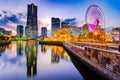 Cityscape of Yokohama Minato Mirai at night. Japan Royalty Free Stock Photo