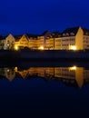 Cityscape of Zgorzelec, Poland, at Blue Hour