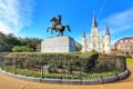 Cityscapes of Jackson Square in New Orleans Royalty Free Stock Photo