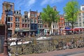 Cityscapes in the red-light district of Amsterdam Royalty Free Stock Photo