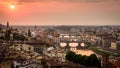 Sunset in florence