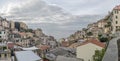 Citytscape from hillside, Riomaggiore, Italy Royalty Free Stock Photo