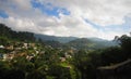 Cityview Landscape in Bandarawela with Mountains and clouds