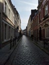 Cityview of Lille city, France. Buildings facades Royalty Free Stock Photo