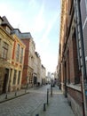 Cityview of Lille city, France. Buildings facades Royalty Free Stock Photo
