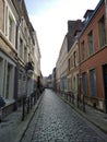 Cityview of Lille city, France. Buildings facades Royalty Free Stock Photo