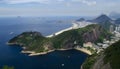 Cityview of Rio de Janeiro and Copacabana beach