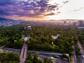 Ciudad de Mexico - Reforma Avenue sunset shot