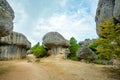 The Ciudad Encantada geological site near Cuenca, Spain Royalty Free Stock Photo