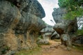 The Ciudad Encantada geological site near Cuenca, Spain Royalty Free Stock Photo