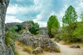 The Ciudad Encantada geological site near Cuenca, Spain Royalty Free Stock Photo