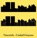 Ciudad Guayana, Venezuela city silhouette