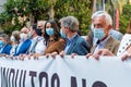 Ciudadanos party leader InÃÂ©s Arrimadas looking ahead and smiling in a close up as she demonstrates against pardons granted ÃÂ¬ to