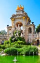 Ciutadella park fountain Cascada Monumental in Barcelona, Spain Royalty Free Stock Photo