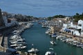 Ciutadella port with tourist yachts in Menorca