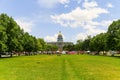 Civic Center Park and Colorado State Capitol Royalty Free Stock Photo