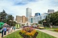 Civic Center park in downtown Denver