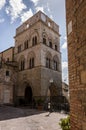 Civic Tower of the Mother Church in Gangi Royalty Free Stock Photo