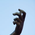 Cividale del Friuli, hand of a statue Royalty Free Stock Photo