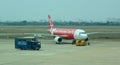 Civil aircrafts parking at Tan Son Nhat International airport Royalty Free Stock Photo