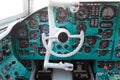 Civil airplane cockpit Royalty Free Stock Photo