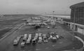 Civil airplanes dock at Kuala Lumpur Airport, Malaysia