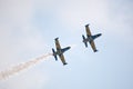 Civil airplanes making aerobatic manoeuvres