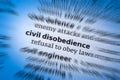 Civil Disobedience Royalty Free Stock Photo