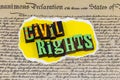 Civil rights action declaration independence racial diversity Royalty Free Stock Photo