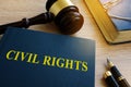 Civil rights code in a court. Royalty Free Stock Photo